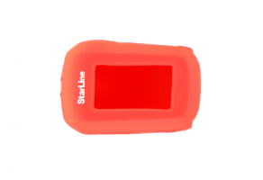 Чехол для брелока Старлайн A62/А64/А92/А94, силиконовый, красный