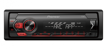 Автомагнитола PIONEER MVH-S120UB, 4x50вт,USB/MP3/Android,красн.подсв. MVHS120UB