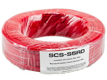 Монтажный провод Aura SCS-S5RD (красный, 100м)