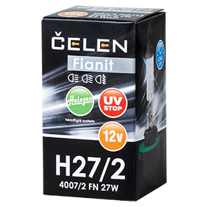 Галогенная лампа CELEN H27/2 4007/2 FN 12V 27W Halogen Fianit (прозрачная) + 35% Long life, UV-stop