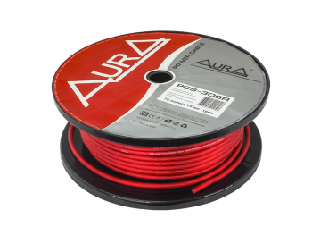 Силовой кабель Aura PCS-306R (75м бухта, красный)