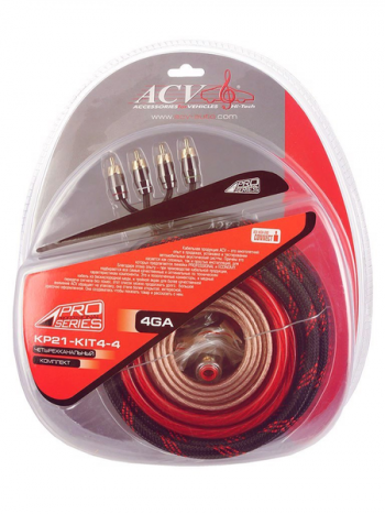 Комплект проводов ACV  21-KIT4-4 4AWG PRО (для 4-канального усилителя )