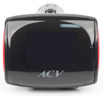 FM-трансмиттер ACV  FMT-115  жк-дисплей синий/USB/microSD/пульт ду