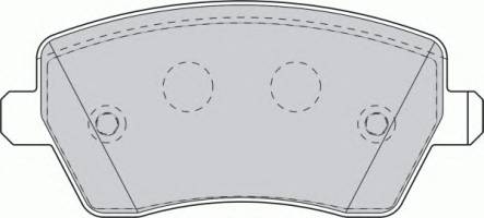 Колодки тормозные дисковые FERODO FDB1617
