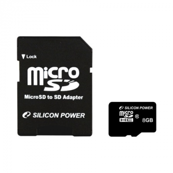 Карта памяти Silicon Power MicroSDHC 8 Gb class 10