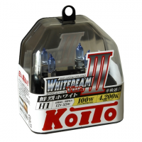 Галогенная лампа Koito Whitebeam H1 12V 55W(100W), комплект