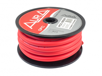 Силовой кабель Aura PCC-550R (10м бухта, красный)