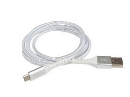 Кабель USB Aura TPC-UM6S MicroUSB, серебро 1.2 метра