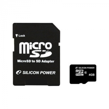 Карта памяти Silicon Power MicroSDHC 4 Gb class 10