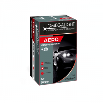 Светодиодная лампа головного света Omegalight Aero H1 3000lm