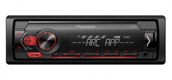 Автомагнитола PIONEER MVH-S120UB, 4x50вт,USB/MP3/Android,красн.подсв. MVHS120UB