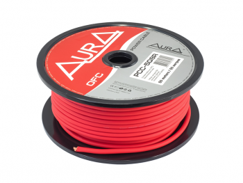 Силовой кабель Aura PCC-508R (50м бухта, красный)