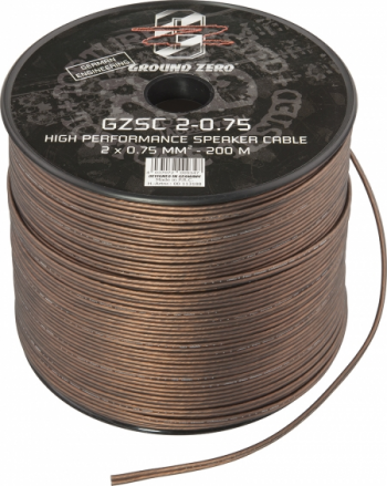 Акустический кабель GROUND ZERO GZSC 2-0.75 (200м)