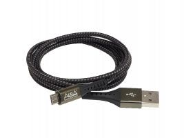 Кабель USB Aura TPC-UM5B MicroUSB, черный 1.2 метра