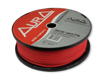 Акустический кабель Aura SCE-2075 (200м бухта, красный)